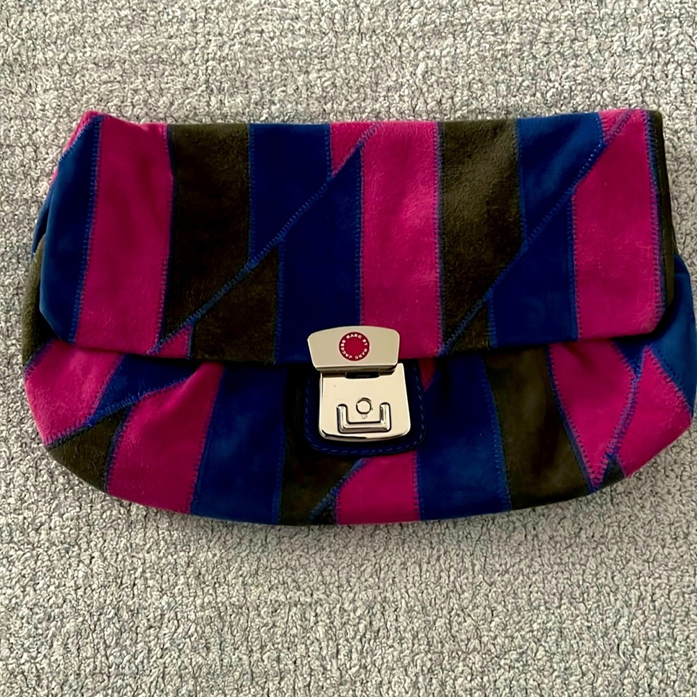 Marc by Marc Jacobs suede clutch bag